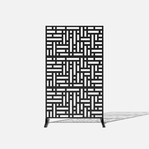 corten blocks privacy screen set