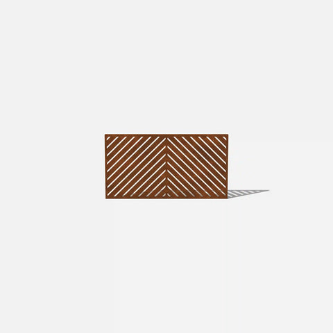 corten arrow privacy screen set