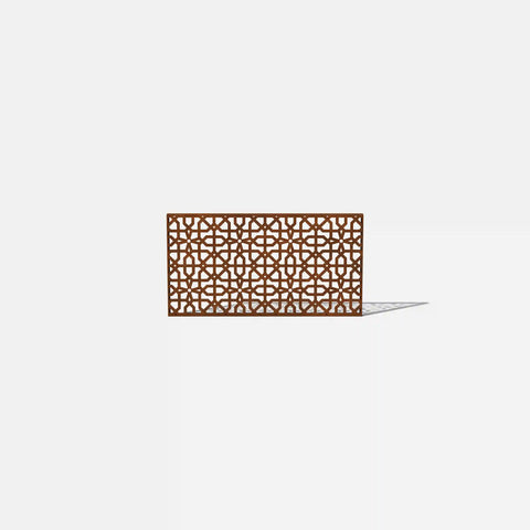 corten parilla privacy screen set