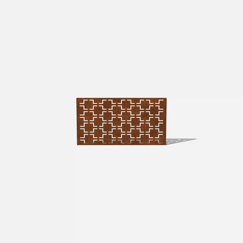 corten quadra privacy screen set