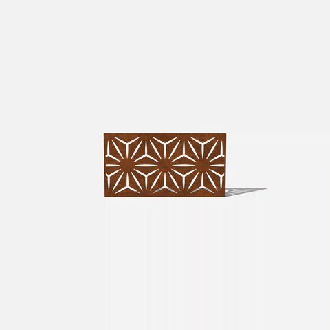 corten star privacy screen set