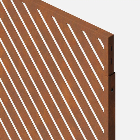 corten arrow privacy screen set