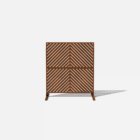 corten arrow privacy screen set