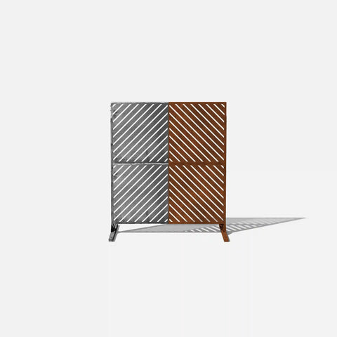 corten arrow privacy screen set