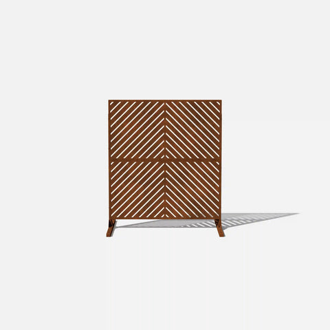 corten arrow privacy screen set
