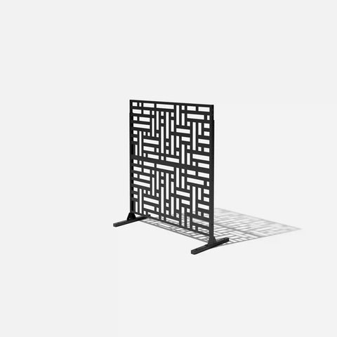 corten blocks privacy screen set