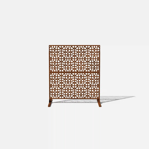 corten parilla privacy screen set