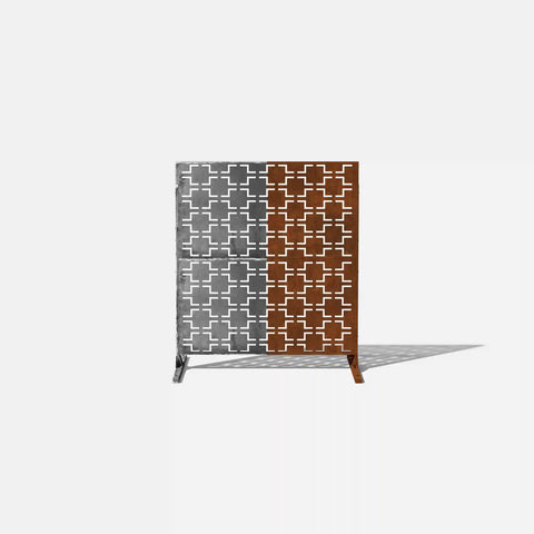 corten quadra privacy screen set