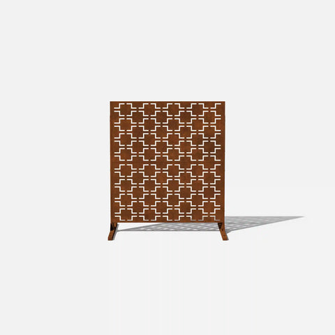 corten quadra privacy screen set