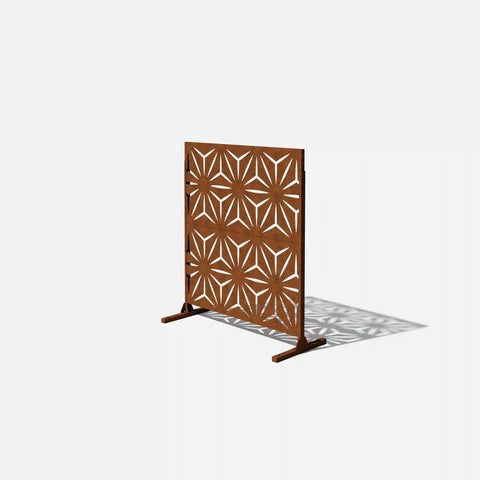 corten star privacy screen set