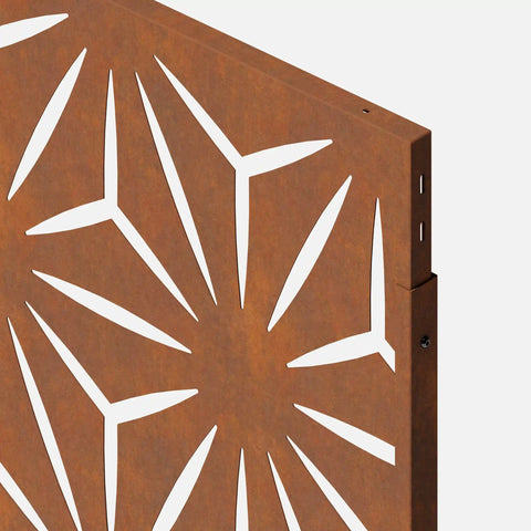corten star privacy screen set