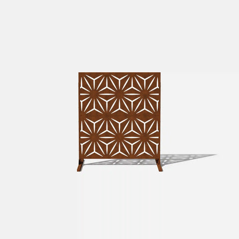 corten star privacy screen set
