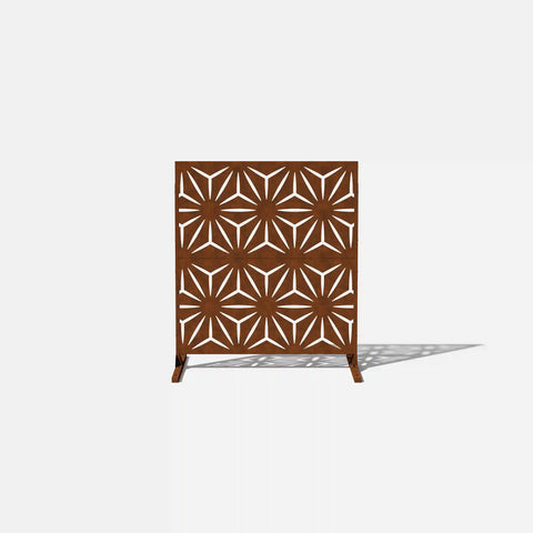 corten star privacy screen set