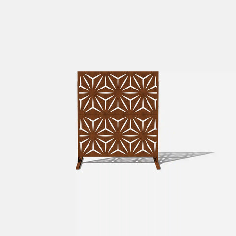 corten star privacy screen set