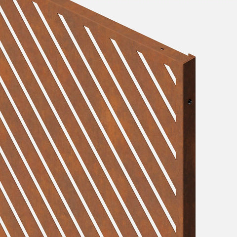 corten arrow privacy screen set
