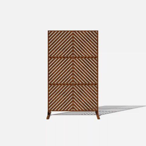 corten arrow privacy screen set