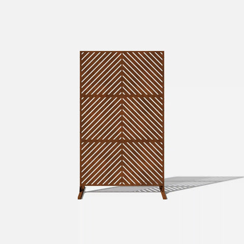 corten arrow privacy screen set