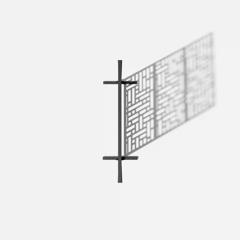 corten blocks privacy screen set