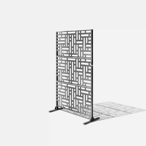 corten blocks privacy screen set
