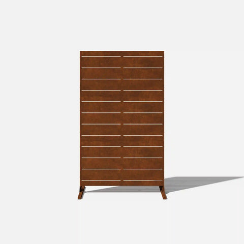 corten linear privacy screen set