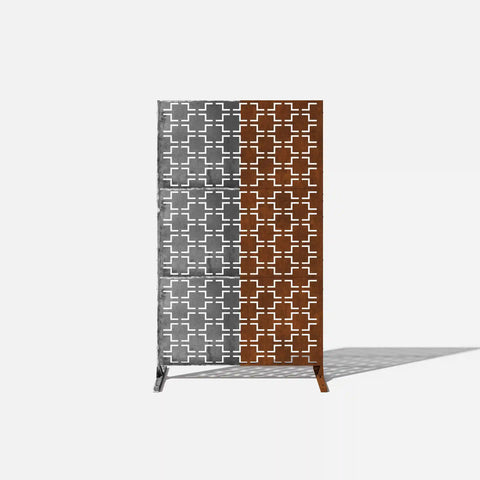 corten quadra privacy screen set