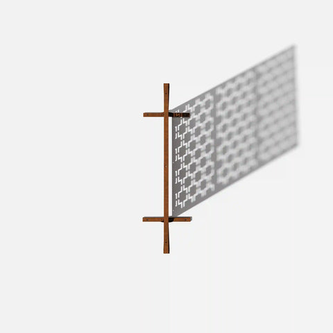 corten quadra privacy screen set
