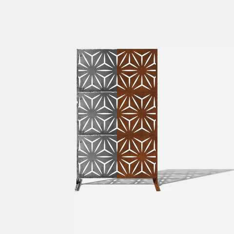 corten star privacy screen set