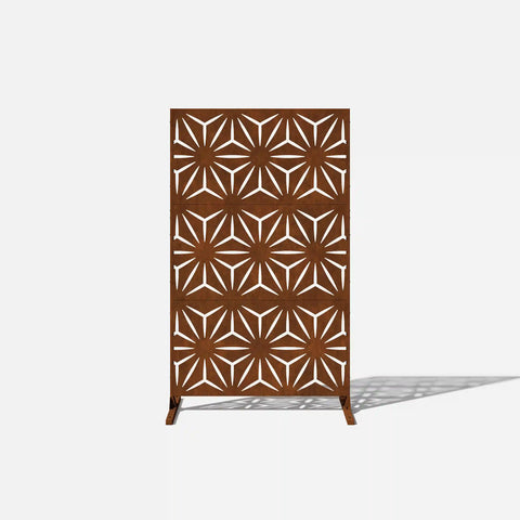 corten star privacy screen set
