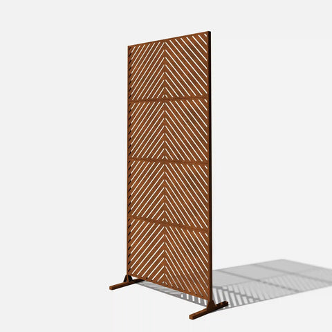 corten arrow privacy screen set