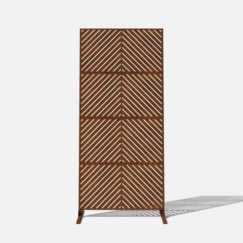 corten arrow privacy screen set
