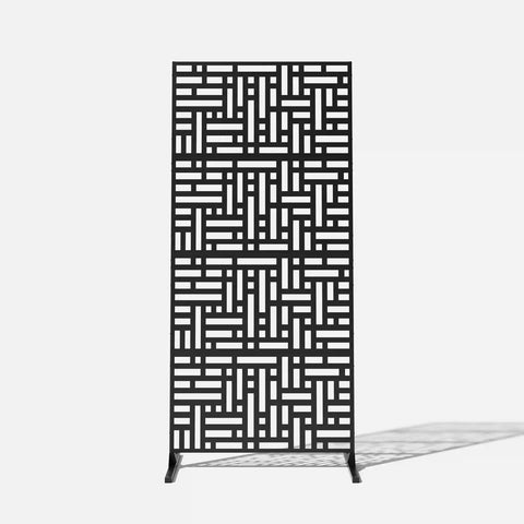 corten blocks privacy screen set