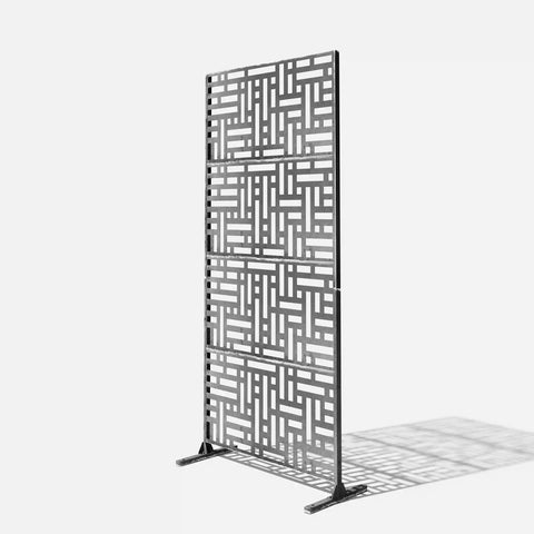 corten blocks privacy screen set