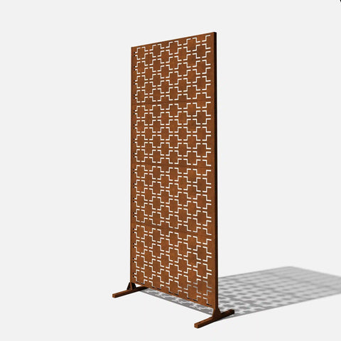 corten quadra privacy screen set
