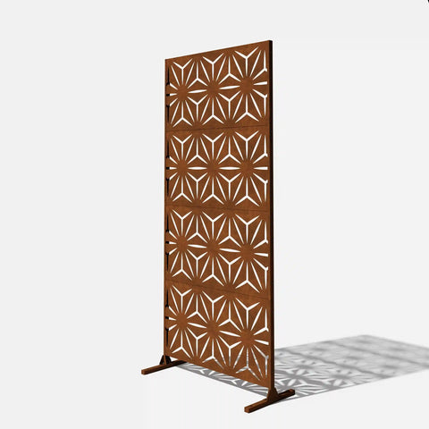 corten star privacy screen set