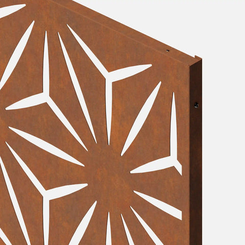 corten star privacy screen set