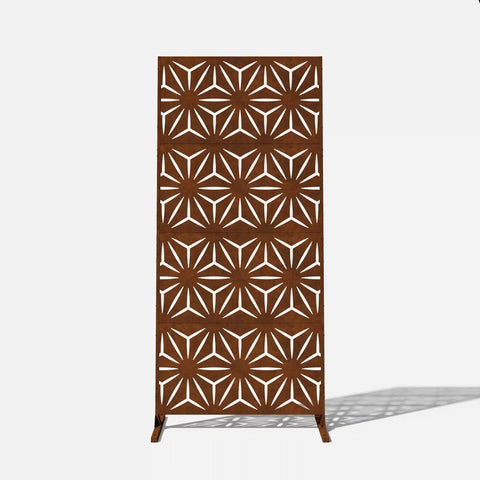corten star privacy screen set