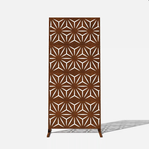 corten star privacy screen set