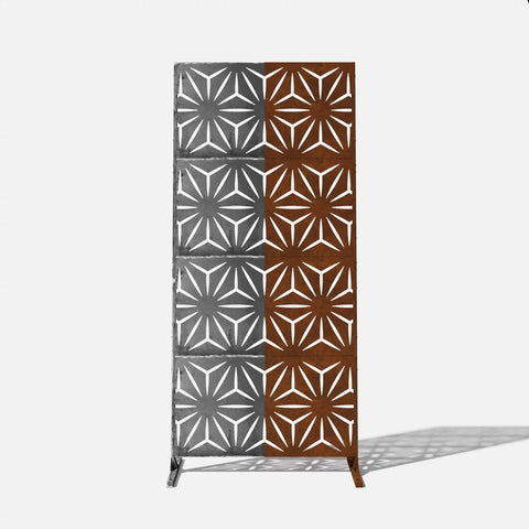 corten star privacy screen set