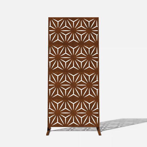 corten star privacy screen set