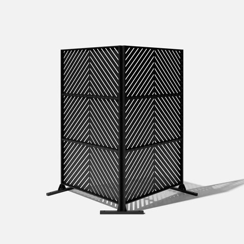 corten arrow privacy screen set