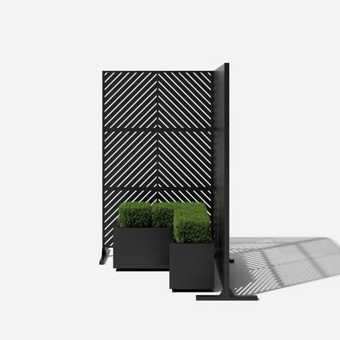 corten arrow privacy screen set