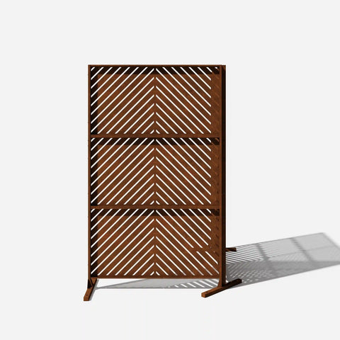 corten arrow privacy screen set