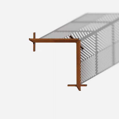 corten arrow privacy screen set