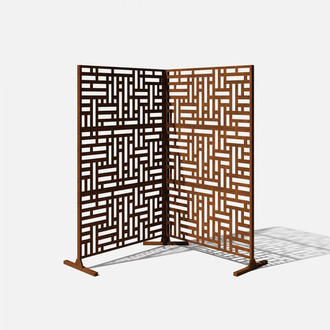 blocks privacy screen set
