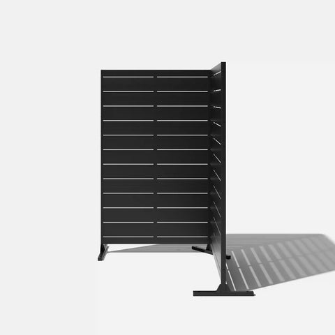 corten linear privacy screen set