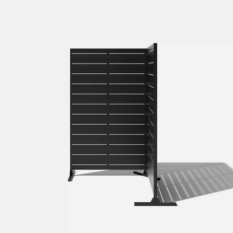 corten linear privacy screen set