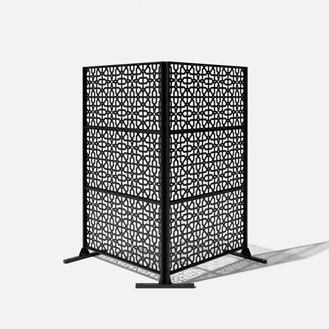 corten parilla privacy screen set