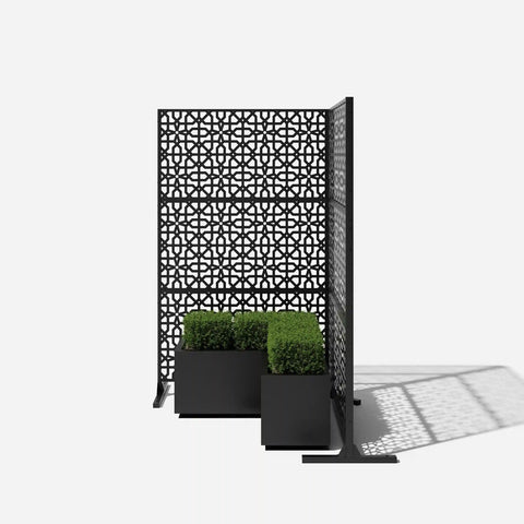 corten parilla privacy screen set