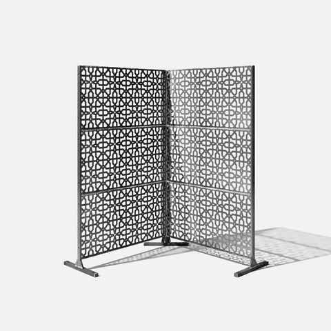 corten parilla privacy screen set