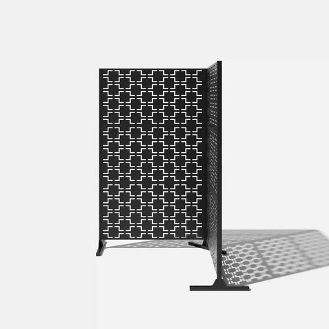 corten quadra privacy screen set